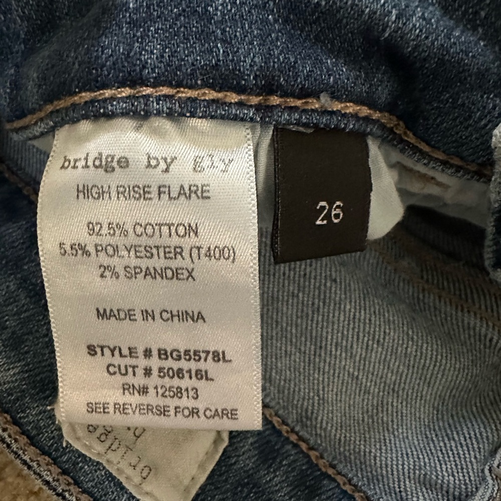 Bridge by gly Denim flare Jeans - Picture 4 of 6